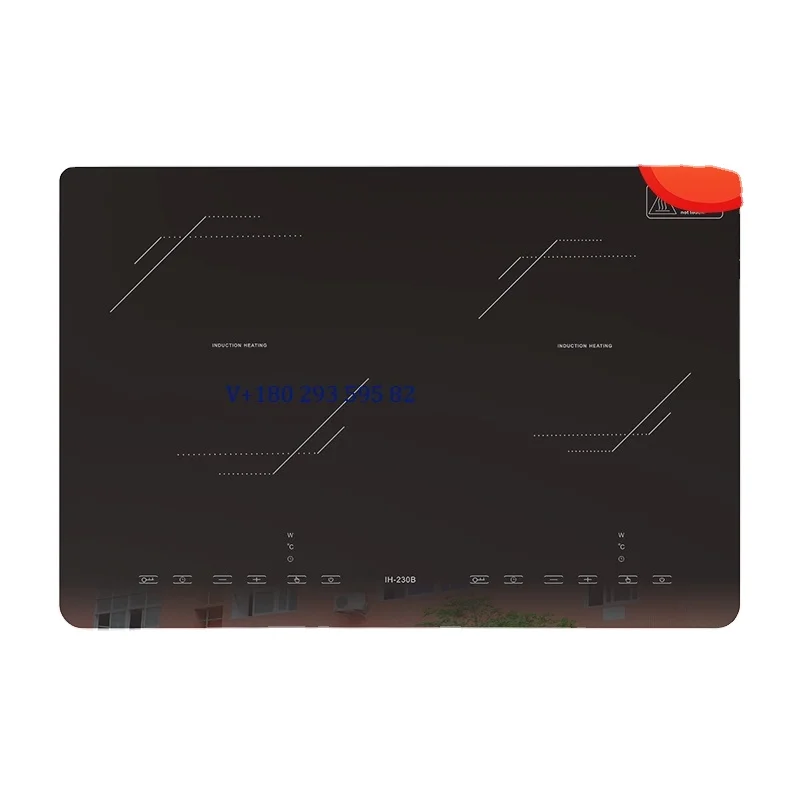 تخصيص 3100 واط لوحة الحث المدمج في الموقد 2 موقد كهربائي التعريفي الفرن طباخ التعريفي المزدوج