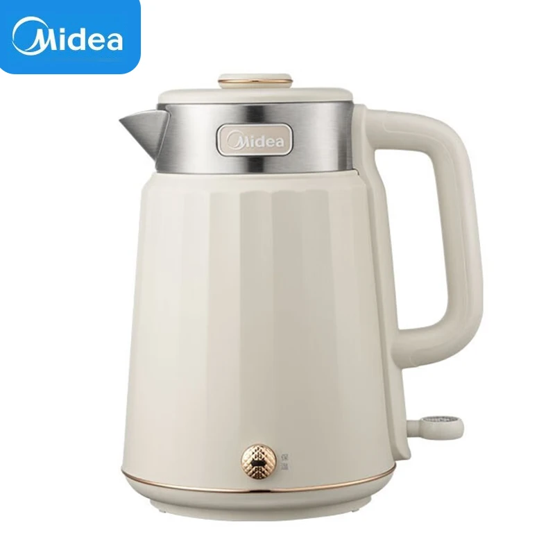 Midea Electric Kettle 1.5L Capacity Portable Stainless Steel Electric Insulation Kettle Household Appliances Insulation 55 ℃