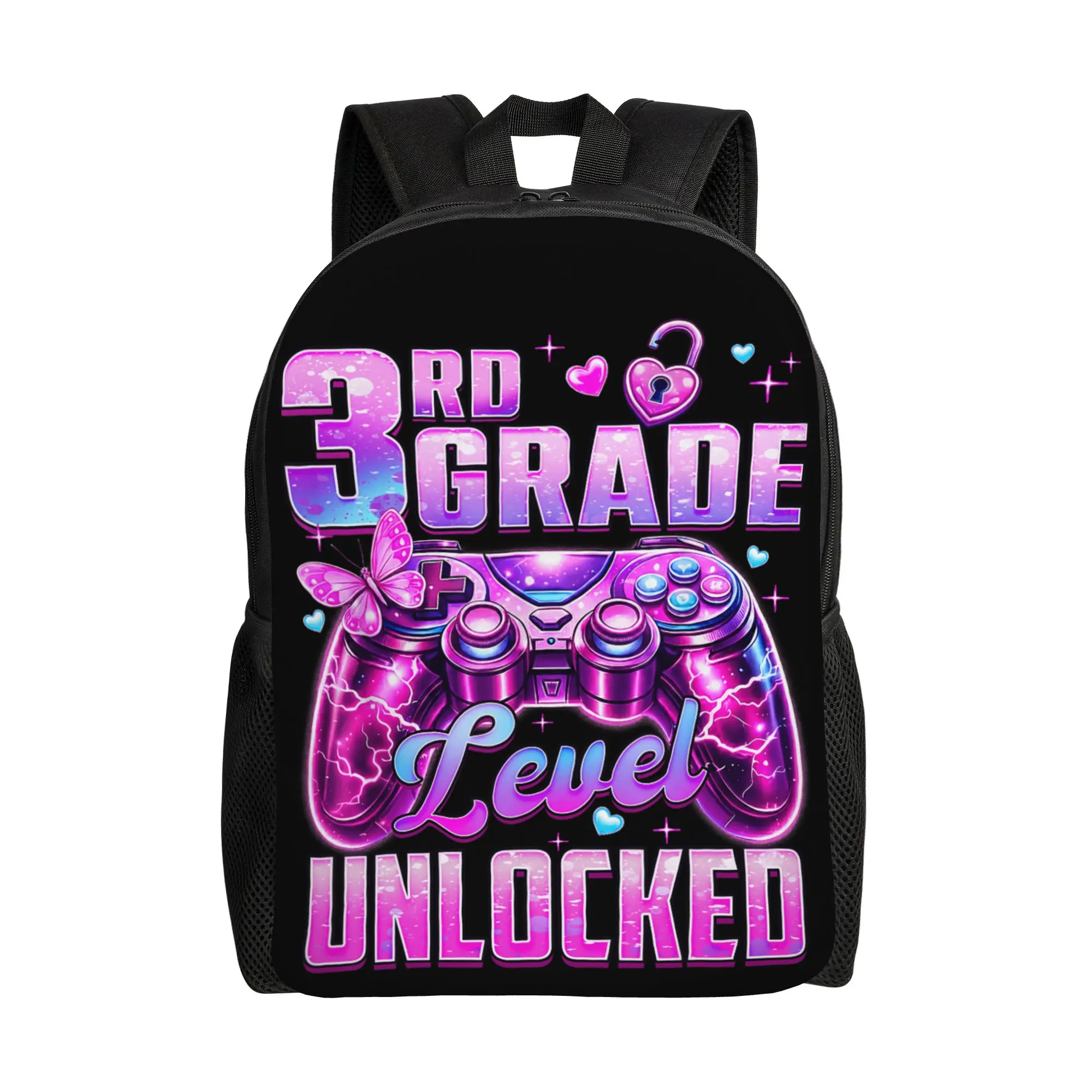 Girls 3rd Grade Level Unlocked Game On Back to School  Backpack Male  Durable Backpacks Polyester Stylish High School Bags