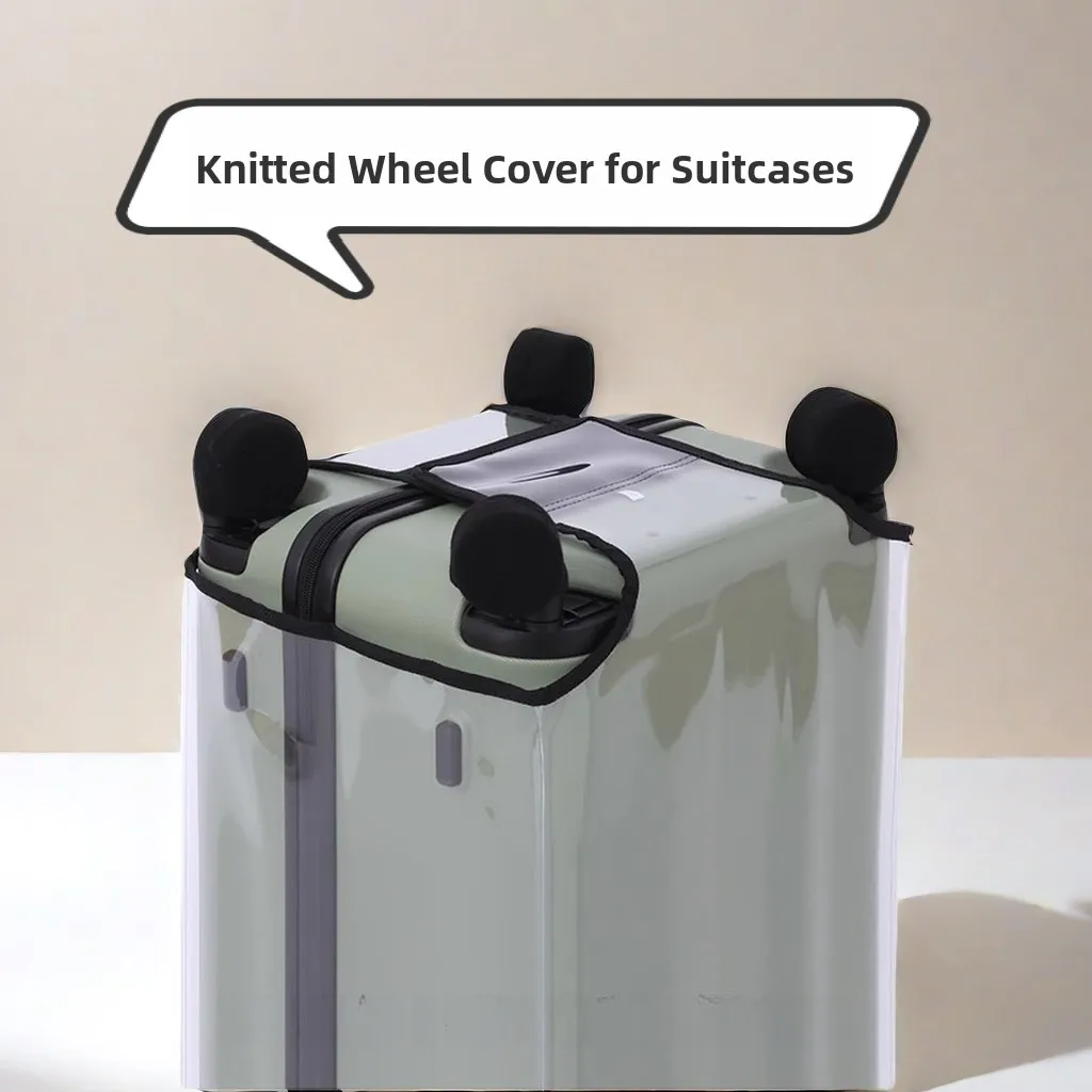 

Прозрачный защитный чехол для багажа, универсальный чехол для колесной сумки с защитой от царапин, противоскользящая подкладка для ног, аксессуары для чемоданов