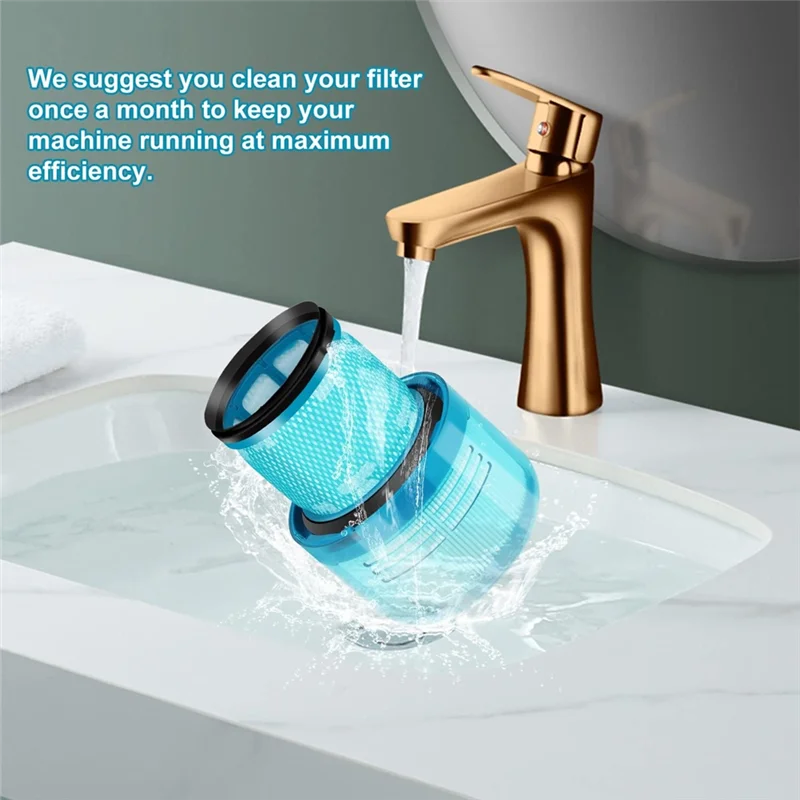 B99A-True HEPA Premium Filter Replacement For Dyson V15 Detect/V15 Detect Absolute Vacuum Attachments Part 970013-02