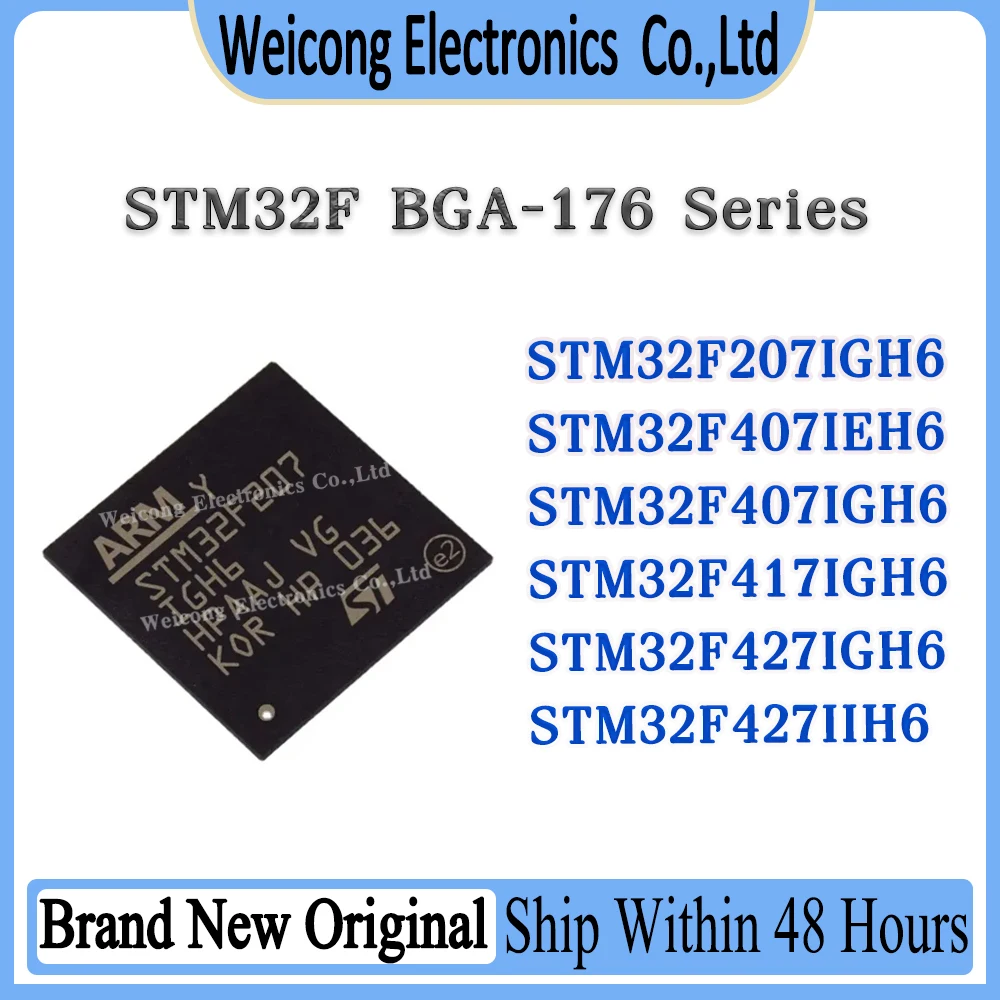 

STM32F207IGH6 STM32F407IEH6 STM32F407IGH6 STM32F417IGH6 STM32F427IGH6 STM32F427IIH6 STM32F STM32 STM IC MCU Chip BGA-176