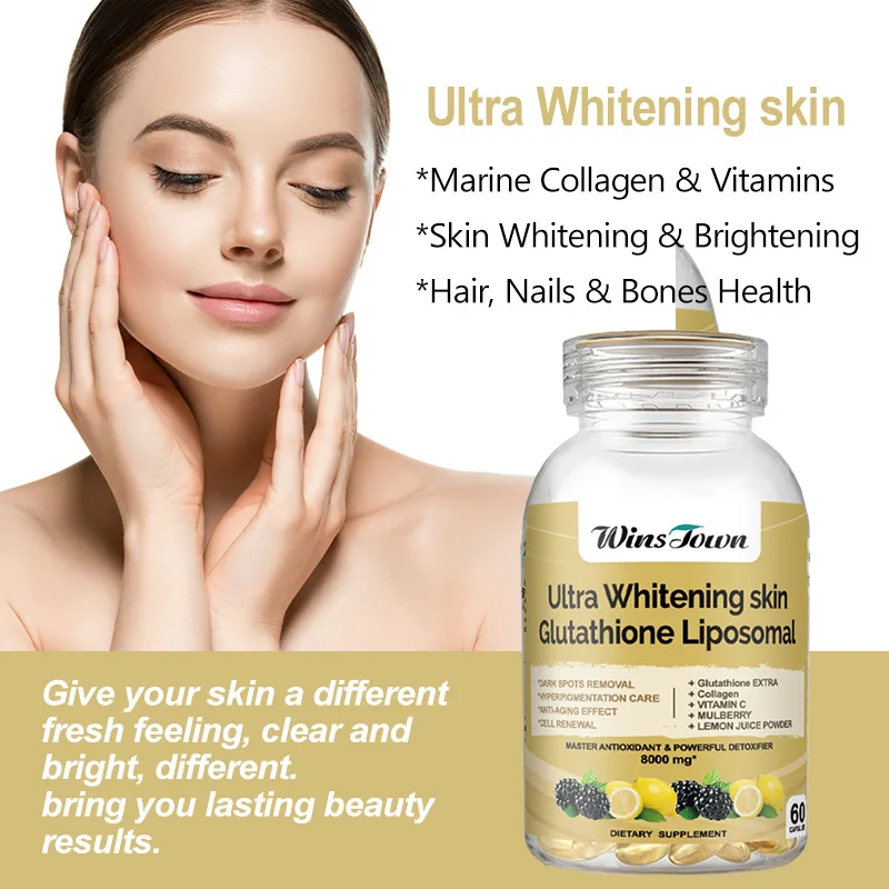 แคปซูลนิ่มกลูตาไธโอน 1 ขวด เสริมภูมิคุ้มกัน ลดความเหนื่อยล้า สวยงามผิว ปรับปรุงคุณภาพการนอนหลับ ส่งเสริมการเจริญเติบโต