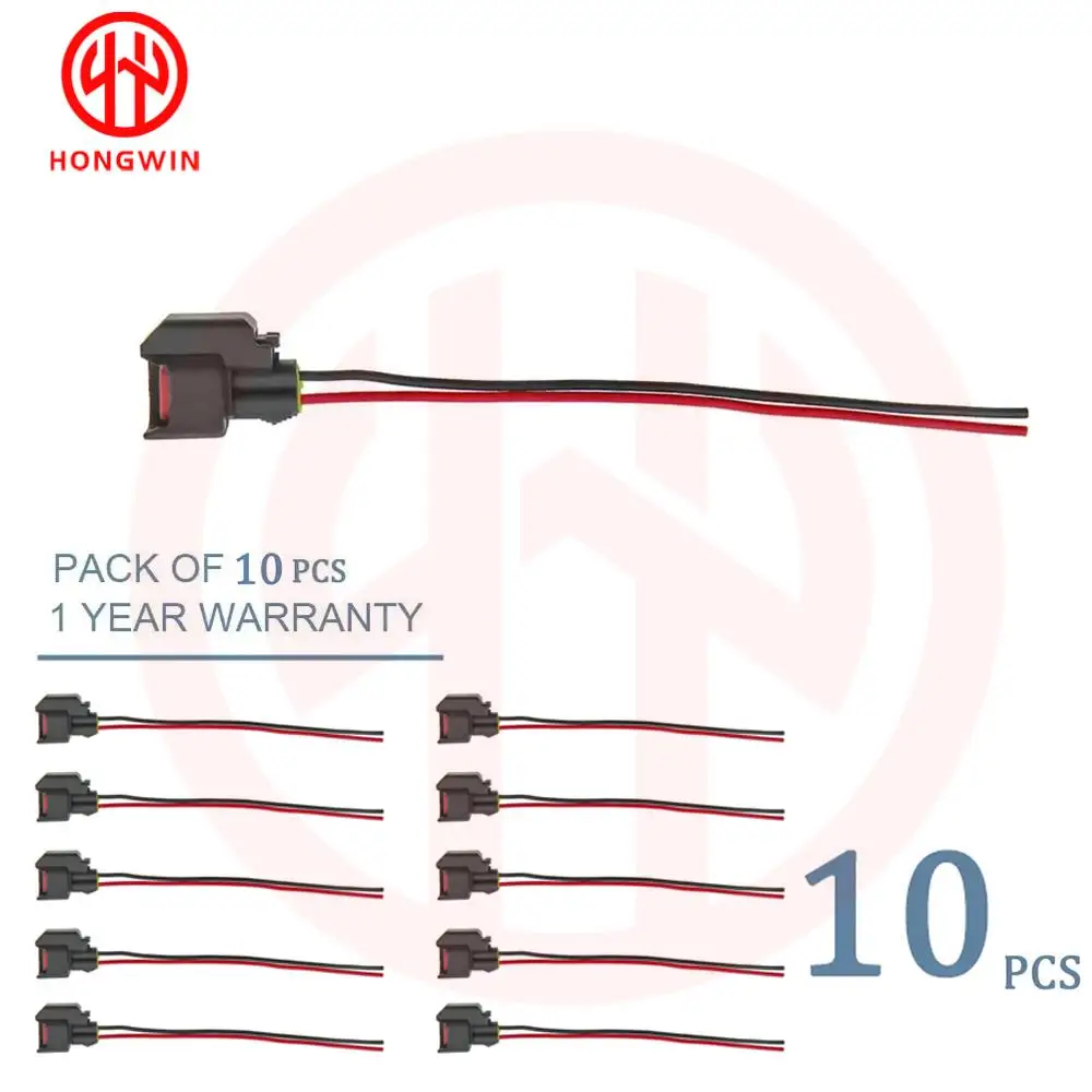 

10 шт. водонепроницаемый разъем топливной форсунки EV6 EV14, разъем для Ford Chevy Dodge Chrysler Subaru USCAR, провод топливной форсунки WPT-159