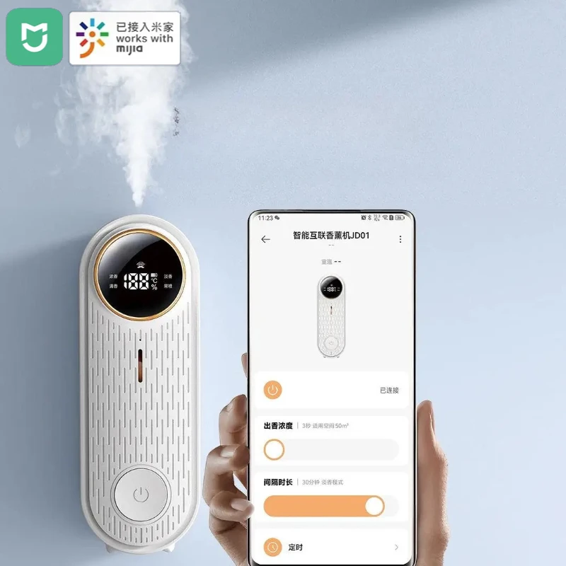 

Умный аромадиффузор Mijia для дома, подключаемый к приложению Mi Home, автоматический ароматизатор для отелей (без жидкости)