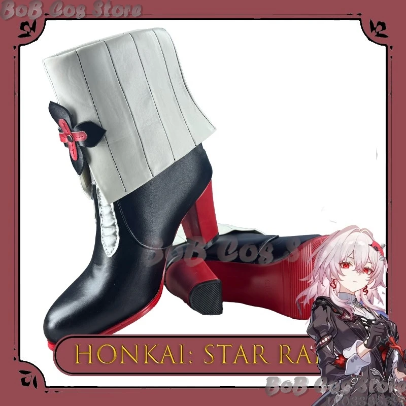 

Honkai Star Rail Night Of Shooting Stars March 7th Cosplay Shoes Anime Game Character Platform Boots Halloween Kawaii Christmas