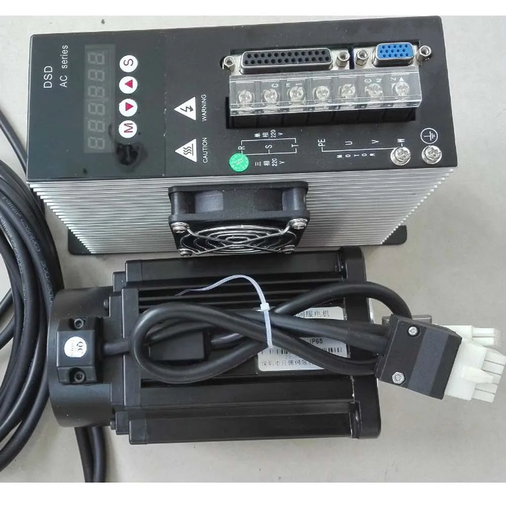 AC Servo Motor + Servo Motor 1.2KW, 4Nm Servo Motor 110 Flange Size with 3 Meter Cable