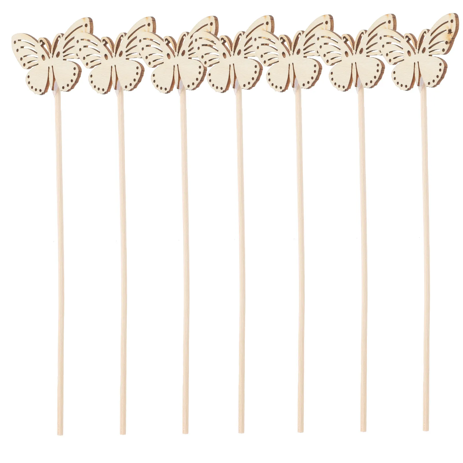 10 Varillas Difusoras de Madera con Forma de Mariposa, Recambio de Aromaterapia para el Hogar, Baño, Decoración de Escritorio, Set de Ambientador Perfumado