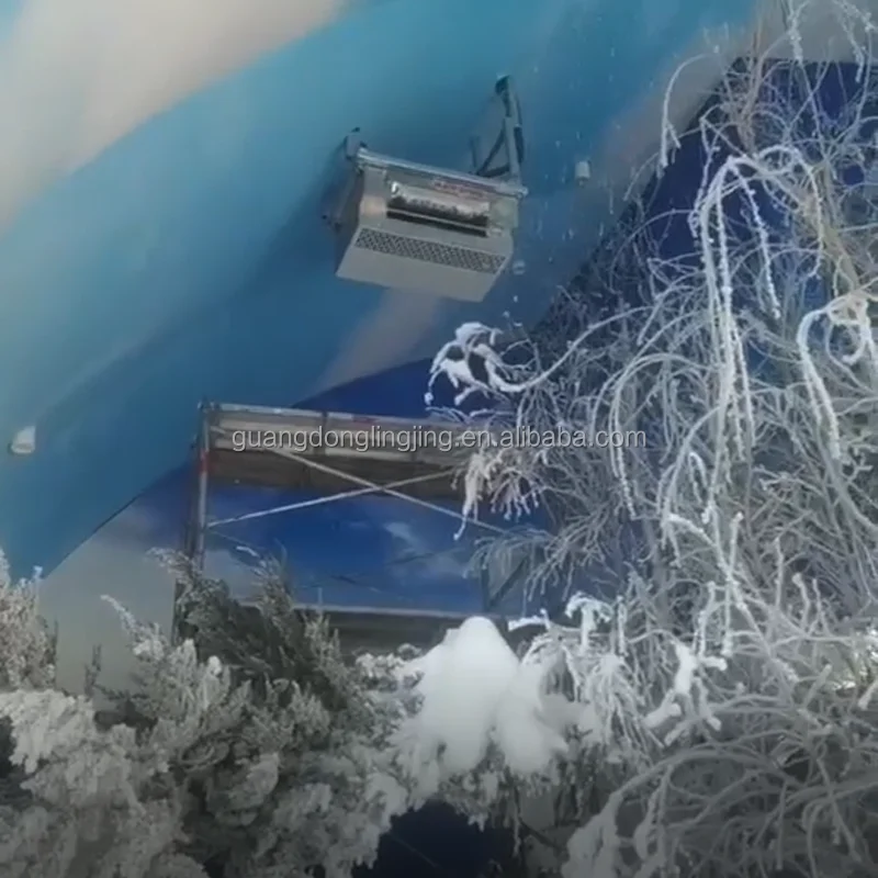 Commercial High Output Indoor Snow Falling Machine Ice Generator for Spa Complex Scenery