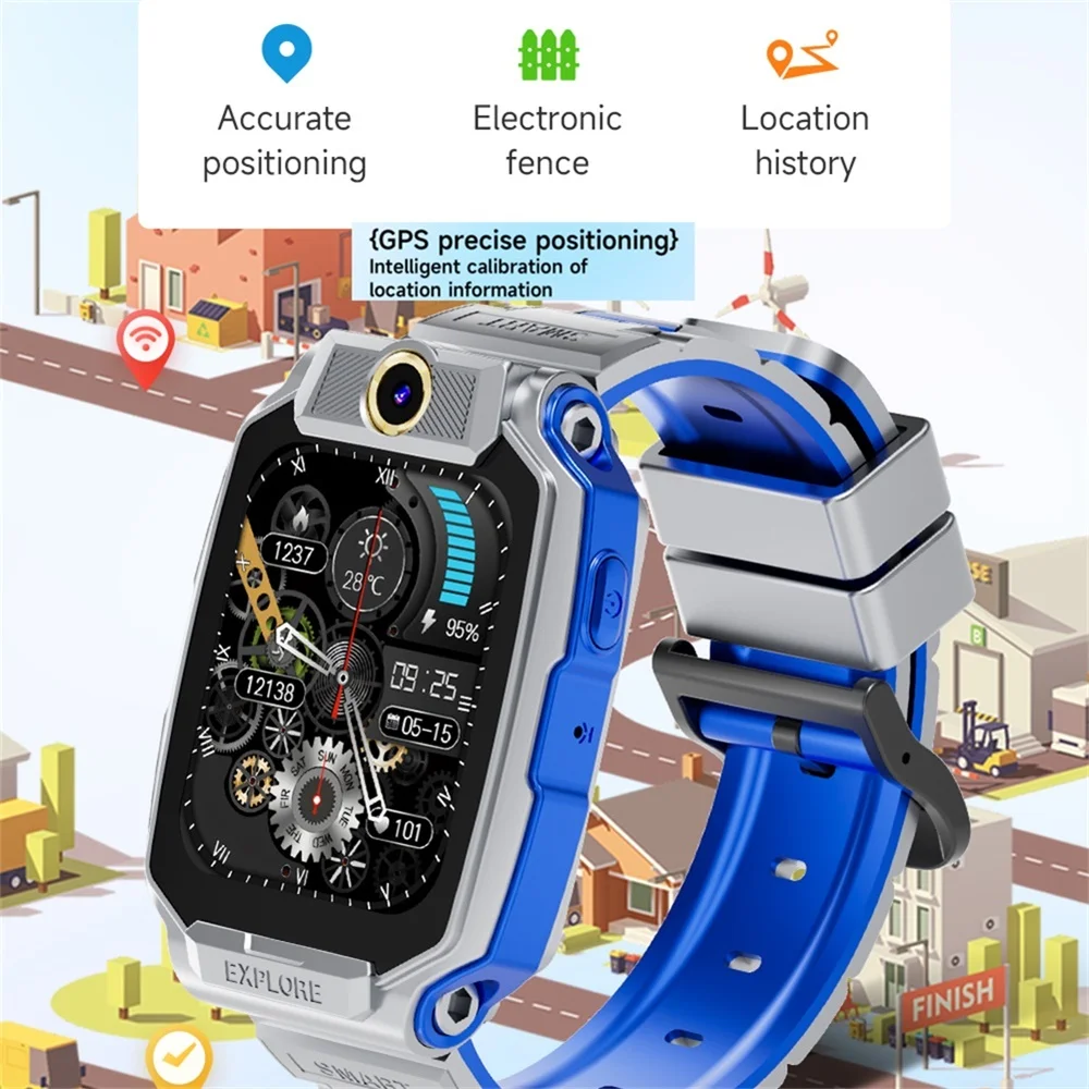 

Newest GPS Positioning Children's Smartwatch 4G Video Call Voice Chat Waterproof Student Telephone Watch Boy Girl Smart Watches