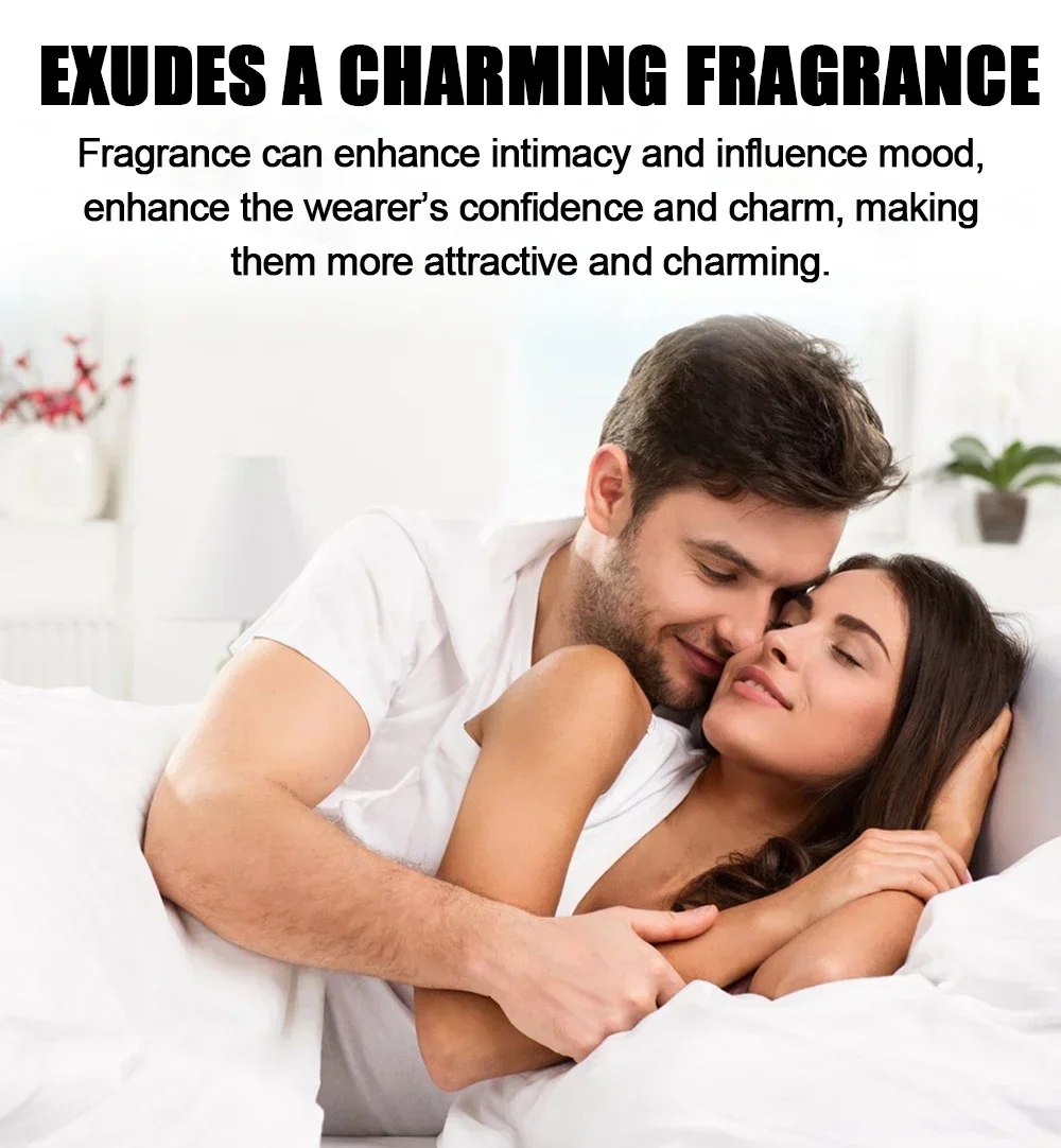 Óleo essencial de perfume feromona para homens e mulheres, fragrância duradoura, estimulante flerte, paixão, atrair