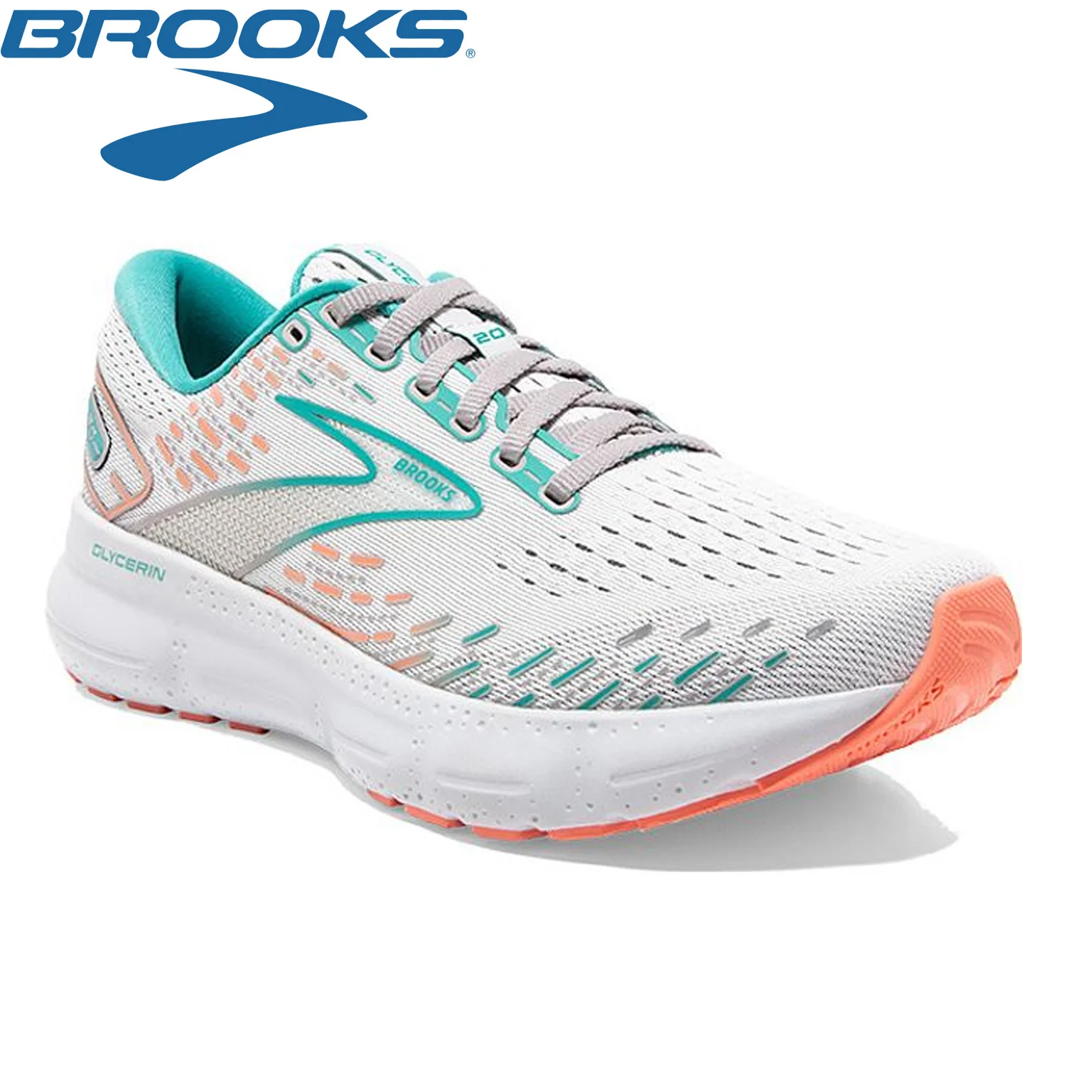 BROOKS Women Running Shoes Glycerin 20 Outdoor Casual Sneakers Non-slip Breathable Cushioning Fitness Tennis Shoes for Women