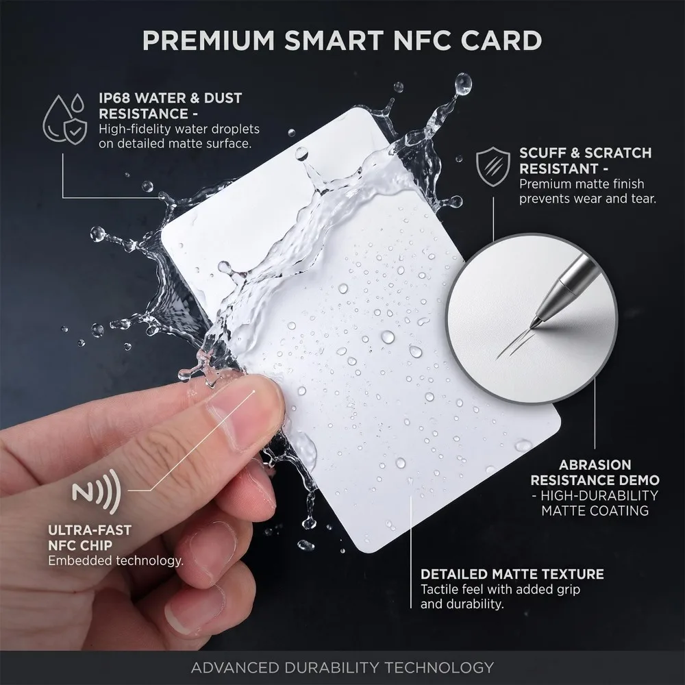 PVC Blank RFID Cards NFC Ntag213 Access Control Printable Card PVC Door Cards Ntag213 Ntag215 Ntag216 for All NFC Enabled Phones