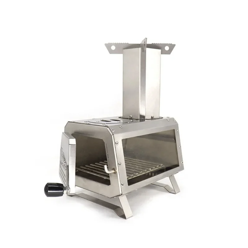 Outdoor camping BBQ Firewood stove Portable camping stove Cooker Rocket stove Picnic burner