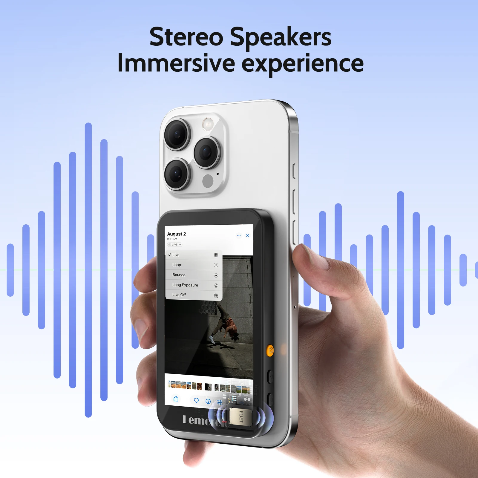 Picture 5: Lemorele Wireless Image Extender Zoom Photography Real-time Preview Bluetooth 5.0 Receiver Camping Travel Vlogs Selfie Artifact