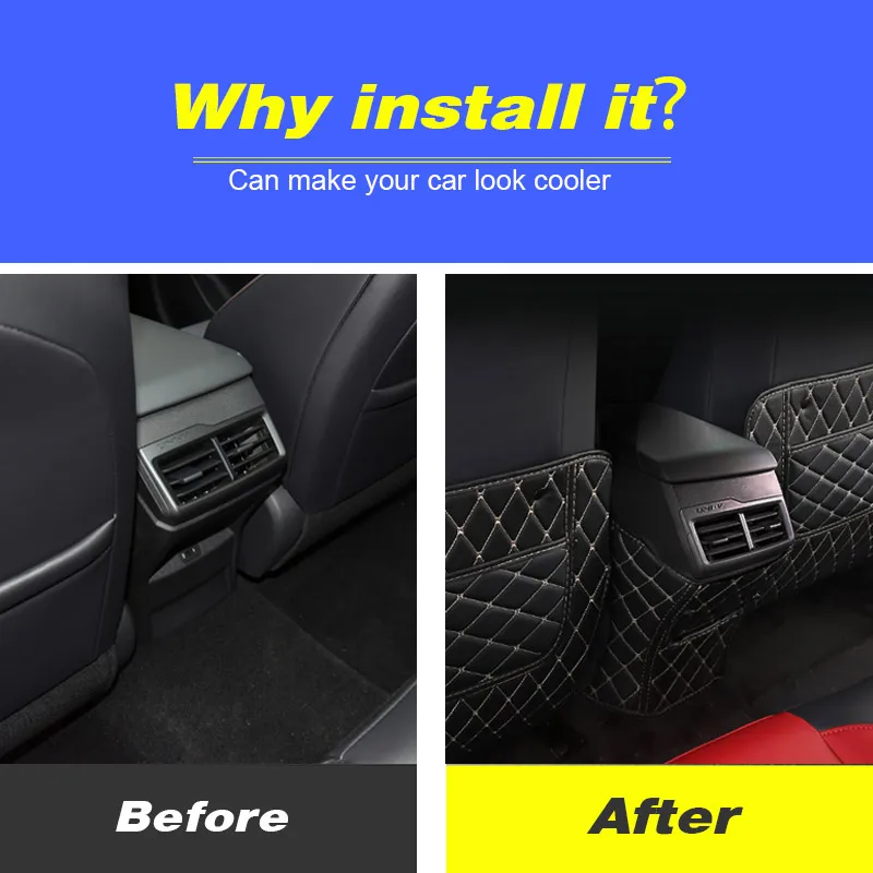 

Противоударный коврик для заднего сиденья Vtear, внутренняя антигрязная подушка, автомобильные аксессуары для стайлинга, детали для Changan Uni-V 2023