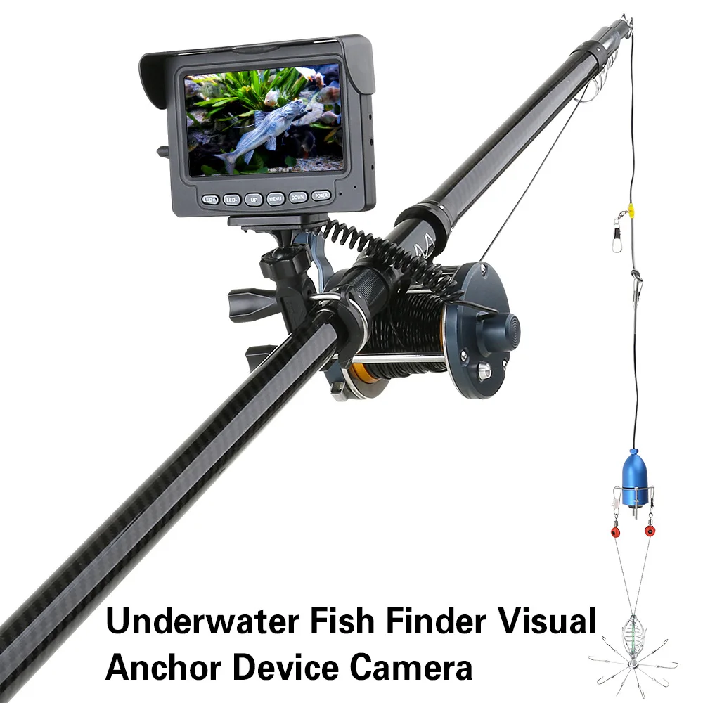 Visual Anchor Fishing Rod 7 Inch High Definition Full Set of Fishing Finder Underwater Camera Muddy Water Night No Rod No Wheels