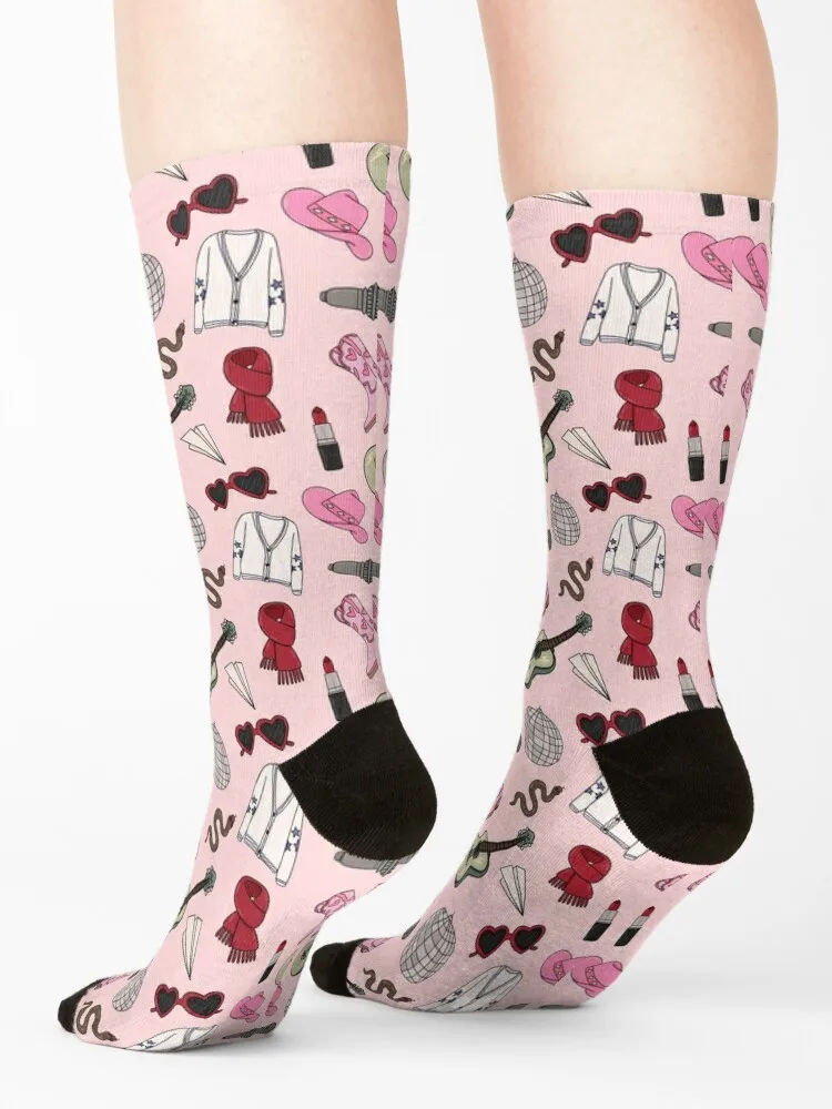 Eras Icon Pink Socks new in's funny gift cool christmas gifts Women's Socks Men's