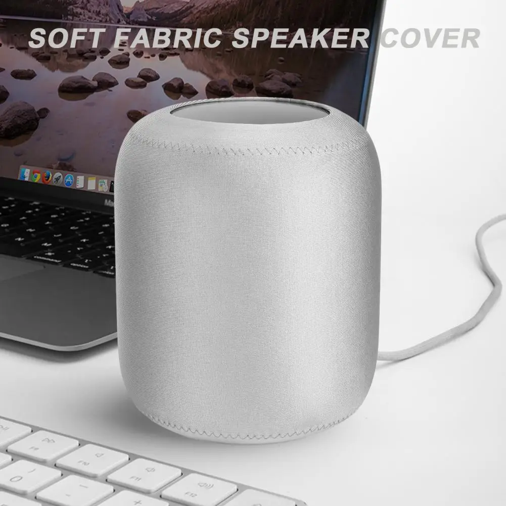 19*15.6cm Speaker Dust Protective Cover For Speaker Soft Audio Sleeve Mesh Nylon Cloth Design With Charging Hole For HomePod 1/2