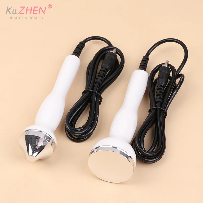뷰티 페이셜 머신 액세서리 페이스 아이 초음파 프로브 팁 프로브 초음파 페이셜 머신 액세서리 용 플랫 마사지 헤드