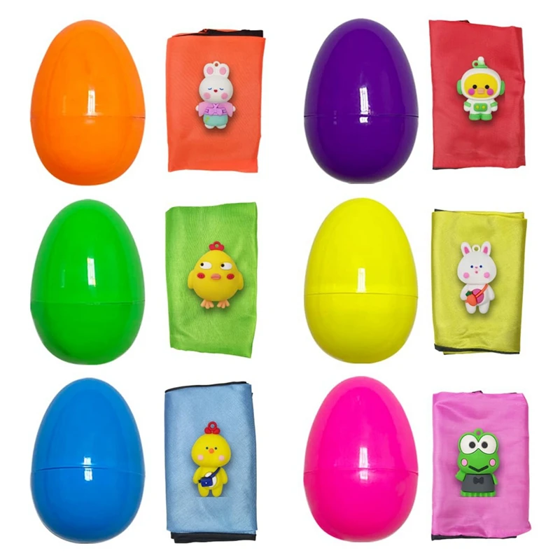 Easter Eggs With Easter Parachute Toys Throwing Toy For Kids Boys Girls Easter Basket Stuffers Fillers Gifts 6 Pack