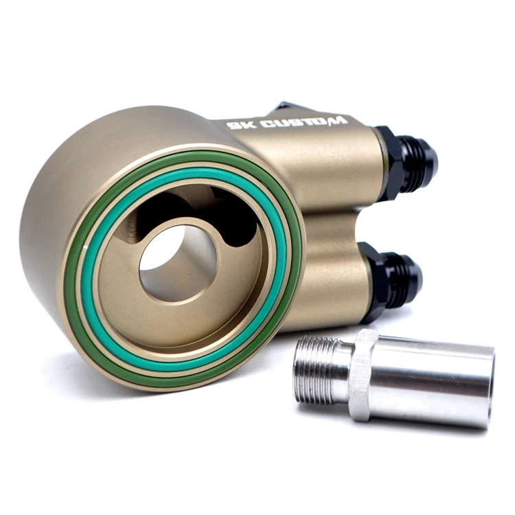 طقم مبرد زيت الألومنيوم محول ساندويتش فلتر الزيت EA211 لوحة المحرك 10AN