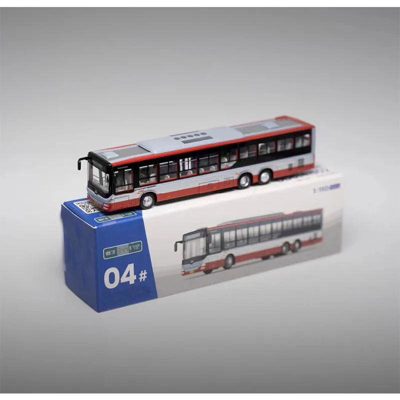 Original Package 1:110 Scale Alloy Static Bus Finished Product Simulation Model Toy Collection Display Decorative