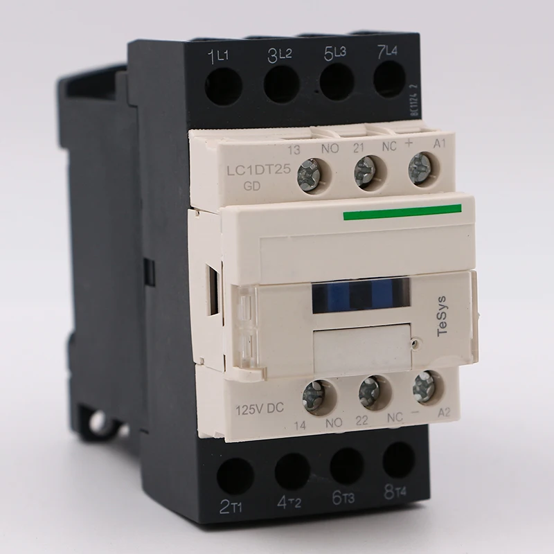 LC1DT25GD DC 4P 4NO LC1-DT25GD 25A 125V DC coil electric magnetic Contactor