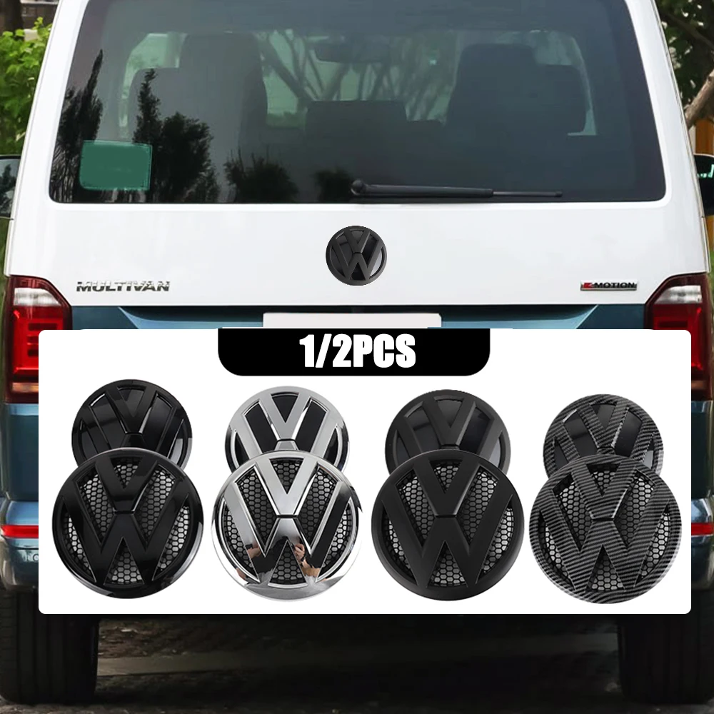 Car Front Radiator Grille Emblem Rear Trunk Lid Badge Logo Cover For Volkswagen VW Transporter T5 2010 2011 2012 2013 2014 2015