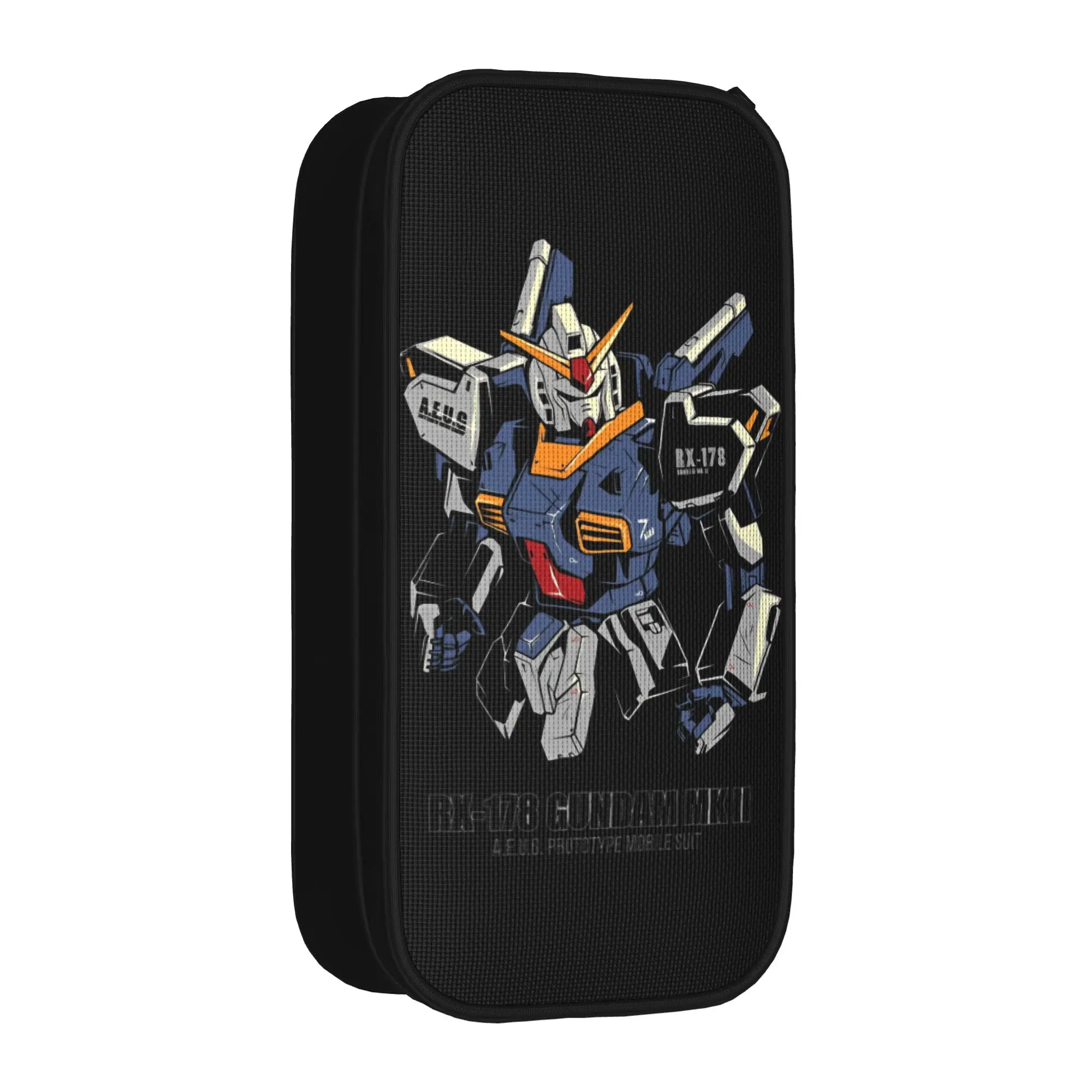 MOBILE SUIT GUNDAMs manga anime Pencil Case Double Layer Large-capacity Kids Pencil Bag Suprise Gift