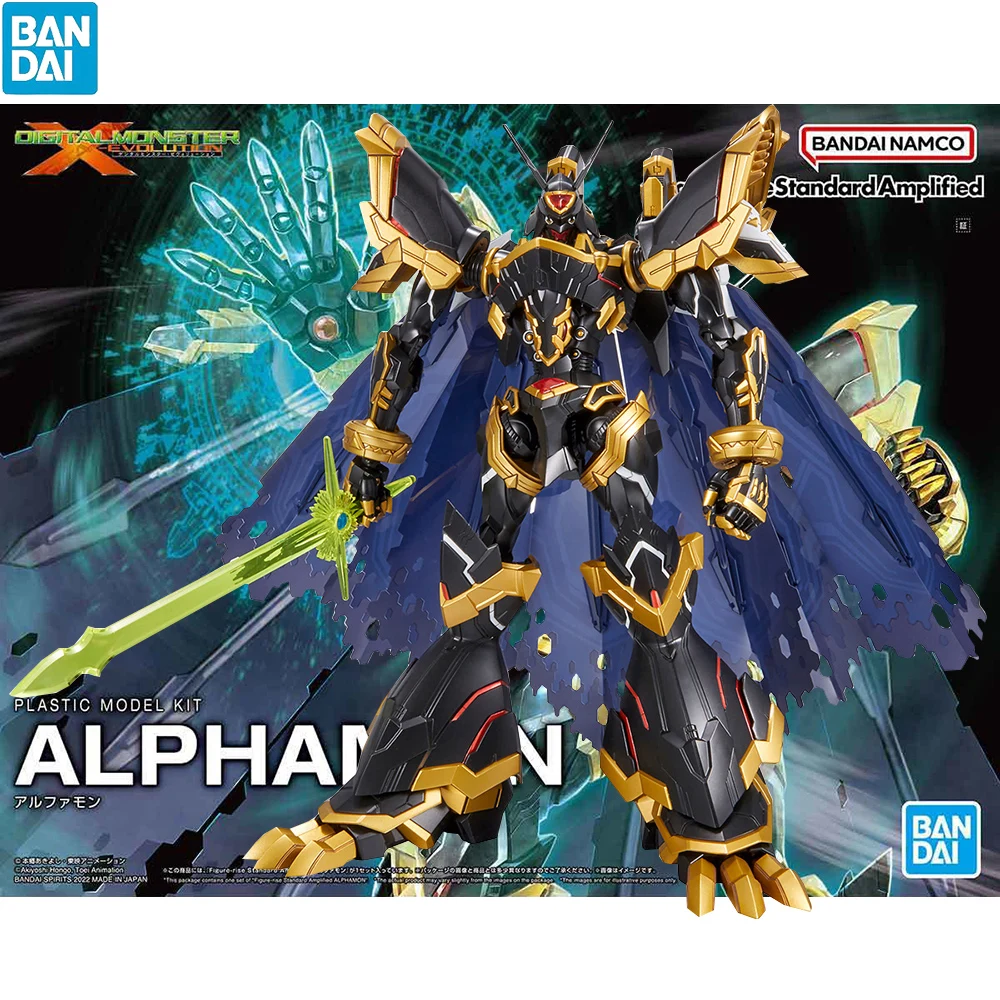 

In Stock BANDAI Figure-rise Standard Amplified ALPHAMON Assembly Models Ver. Anime Action Figures Model Collection Toy