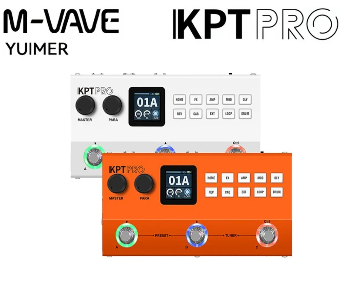 

Многофункциональная гитарная педаль эффектов Yuimer KPT PRO, двухъядерный процессор DSP, аккумулятор 2000 мАч, выход XLR, 60 режимов IRS и ритм, M-VAVE