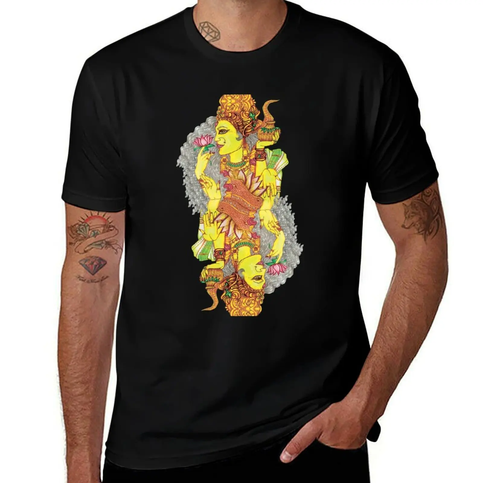 POWER OF GANGA T-Shirt Fashion Pattern Printed Tee Shirt T-Shirt