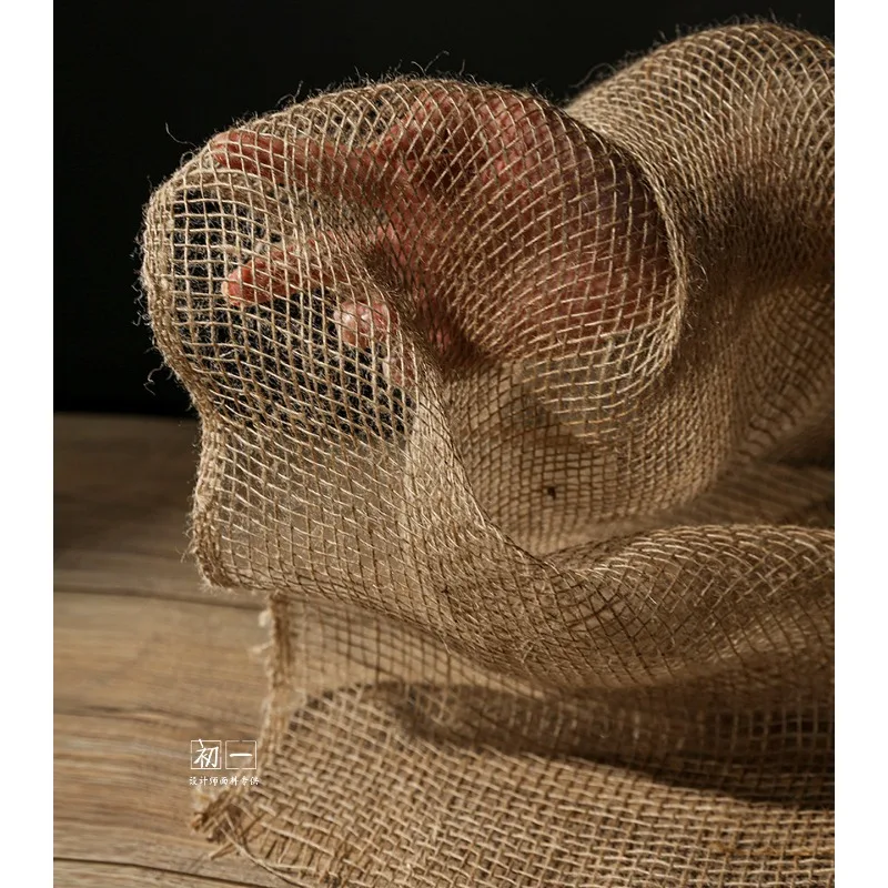 Soft Mesh Perspective Jute Fabric for Dress Coat Clothing Background Decoration Cloth Diy By The Meter Sewing Material