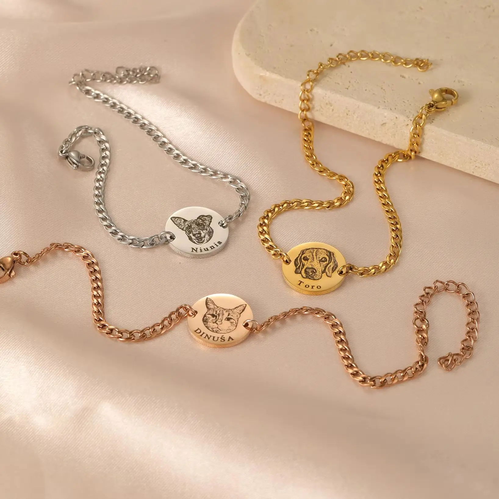 

Персонализированные браслеты с портретом собаки, индивидуальные подарки для мам, любящих собак, браслеты с портретом питомца, подарки-сувениры для собак