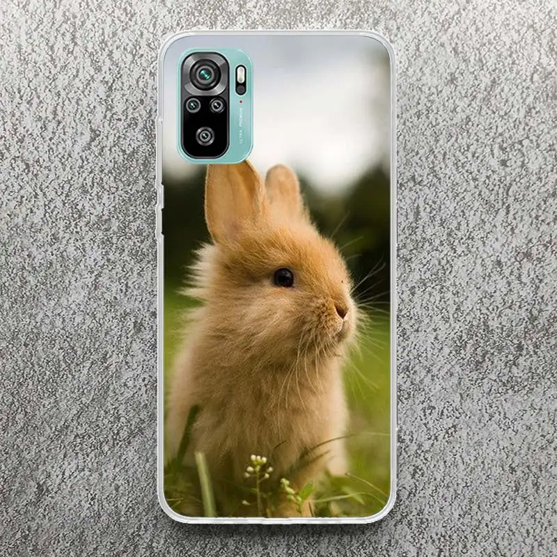 Cute White Baby Rabbits Print Soft Case for Xiaomi Redmi Note 12S 11S 12 11T 10S Phone Shell 9S 8T 11 10 9 8 11E Pro Plus 7 Cove