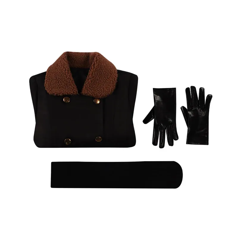 2025 New Movie M3GAN Cosplay Costumes Wig Black Trench Coat Gloves Socks Adult Kids Girl AI Doll Robots Horror Megan Dresses ❤ ❤