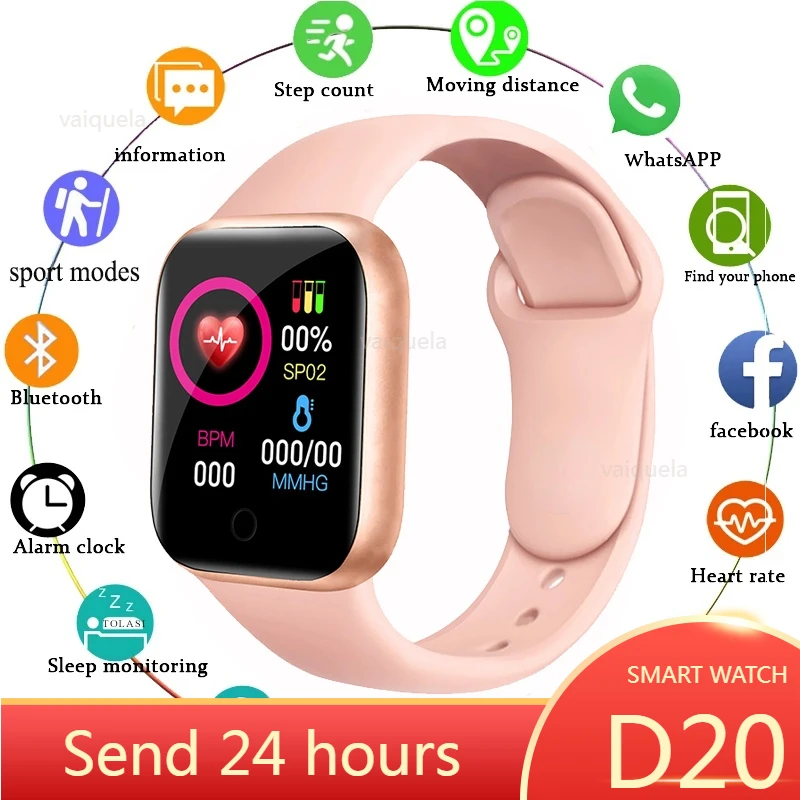 

Smart Watch Men Women Children Smartwatch relógio feminino Heart Rate Step Calorie Fitness Tracking Sports Bracelet reloj mujer