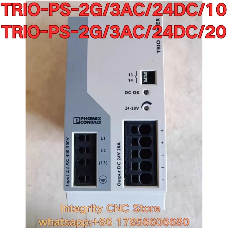 Second-hand TRIO-PS-2G/3AC/24DC/10 TRIO-PS-2G/3AC/24DC/20 power module function test is normal
