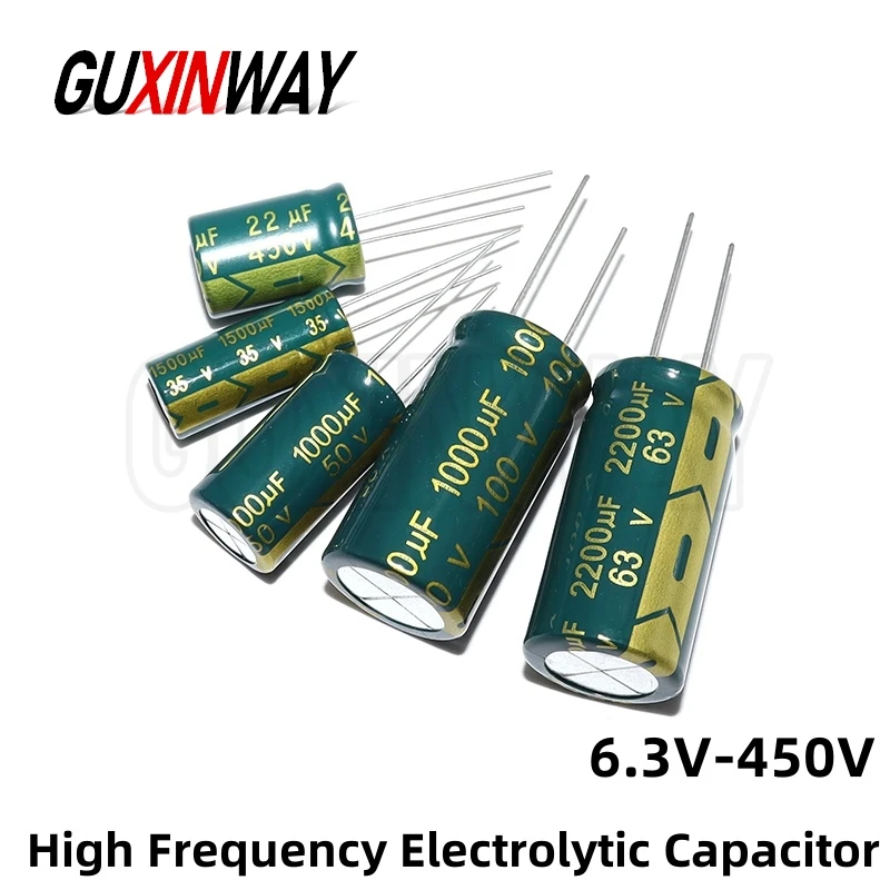 High Frequency Electrolytic Capacitor 16V 25V 35V 50V 100V 200V 400V 20% 100UF 220UF 330UF 470UF 680UF 1000UF