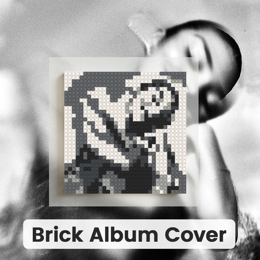

Singer O-Olivia Dean Pop Album Cover Poster MOC Building Blocks Mosaic Pixel Art Wall Decor Music Gift