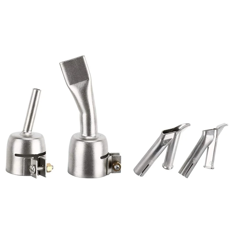 

NEW-Welding Nozzle Mouth Tips 1 Flat Slit Shape 1 Triangle Shape 2 Round Shapes For Hot Air Plastic Welder Heat Tool Torch