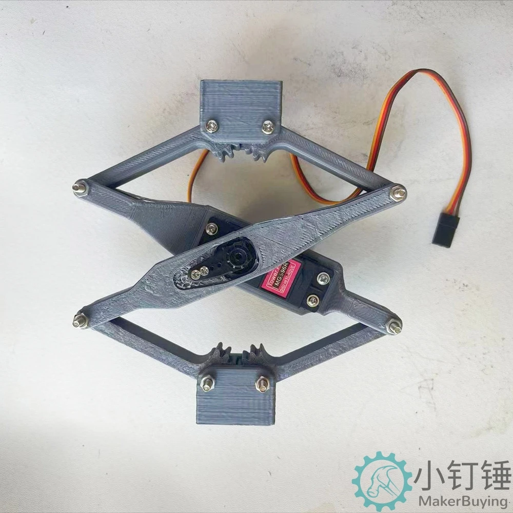 

3D printing push rod device elevating mechanical lifting electric mg996 steering gear scientific exploration 3D33