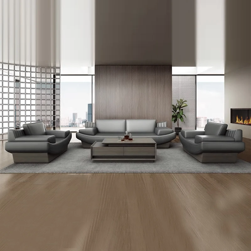 # Design Multifunctional Modular Office Sofa Set With Leather Cover  Office Hotel School Public Areas