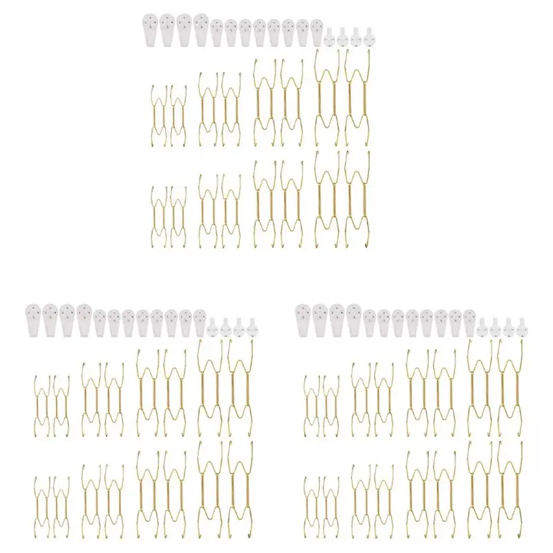 A19F-3X Plate Hangers For The Wall 6 8 10 12 Inch,Wall Plate Hangers Decorative Plate Hangers Invisible Wall Plate Holders