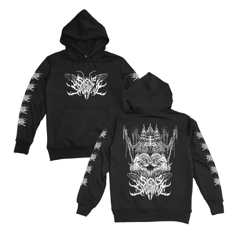 

Signs of The Swarm Heavy Metal Deathwish Hoodie Sweatshirt Men/women Long Sleeve Harajuku Streetwear Oversized Hoody Tops