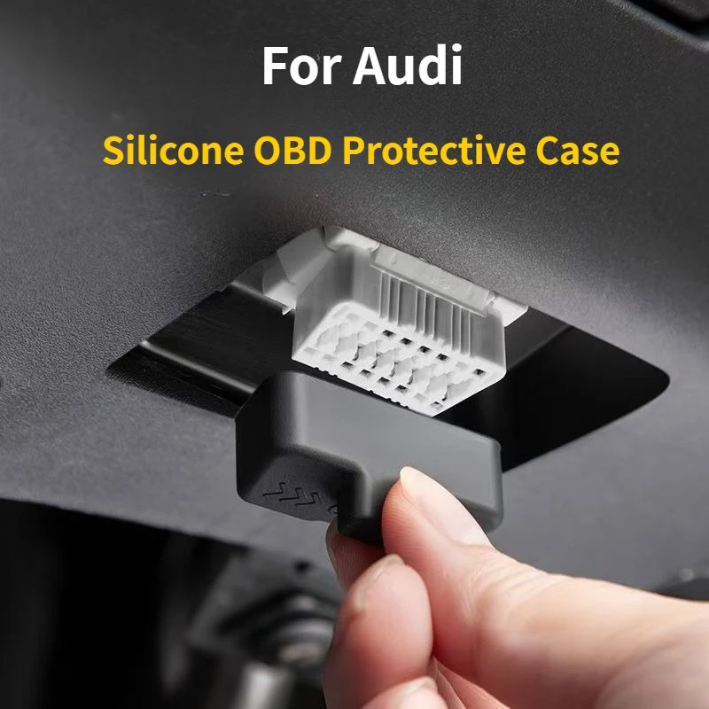 

For Audi A6L A4L A8 A3 RS6 RS7 Car OBD Port Cover Silicone Rust-proof OBD Port Lock Protector Sleeve OBD Clogging Cap Accessory