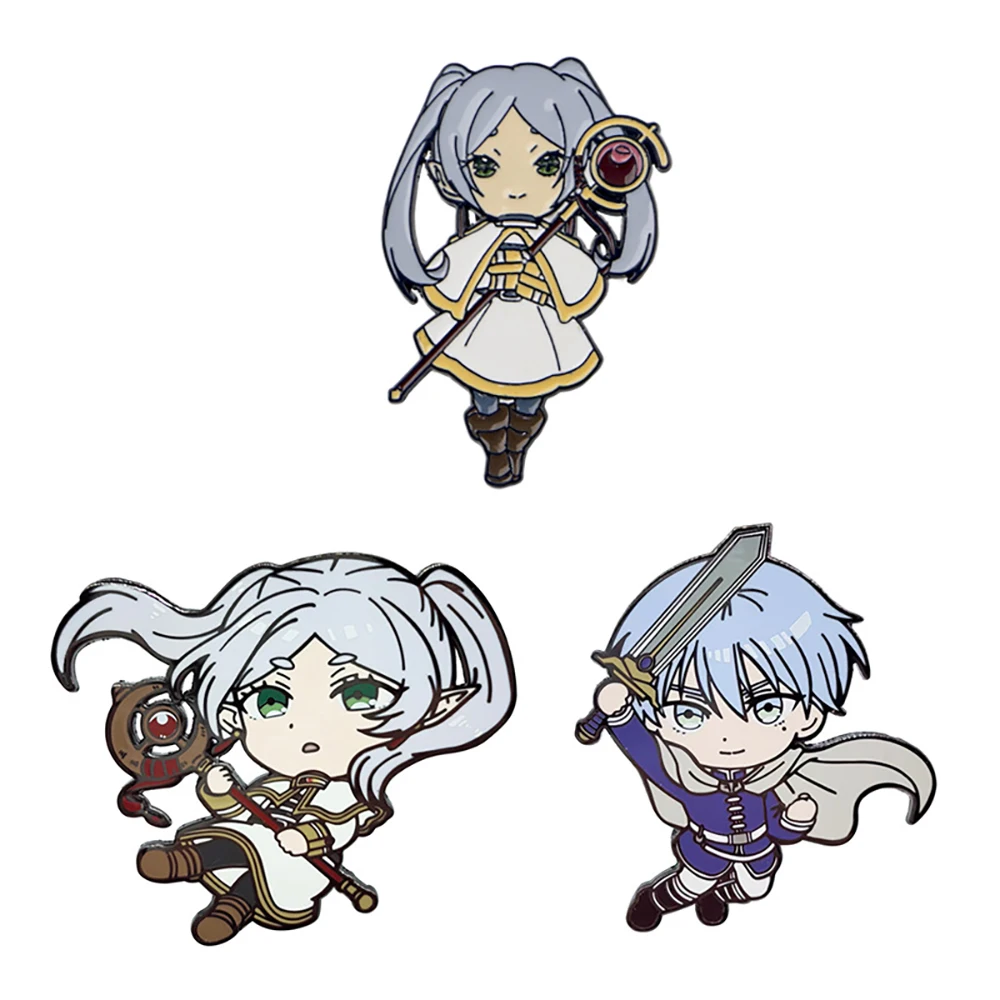 أنيمي فريرين: ما وراء نهاية الرحلة شخصية البضائع دبوس هيميل شارة ظهره طوق الديكور دبوس الإكسسوارات هدية #2