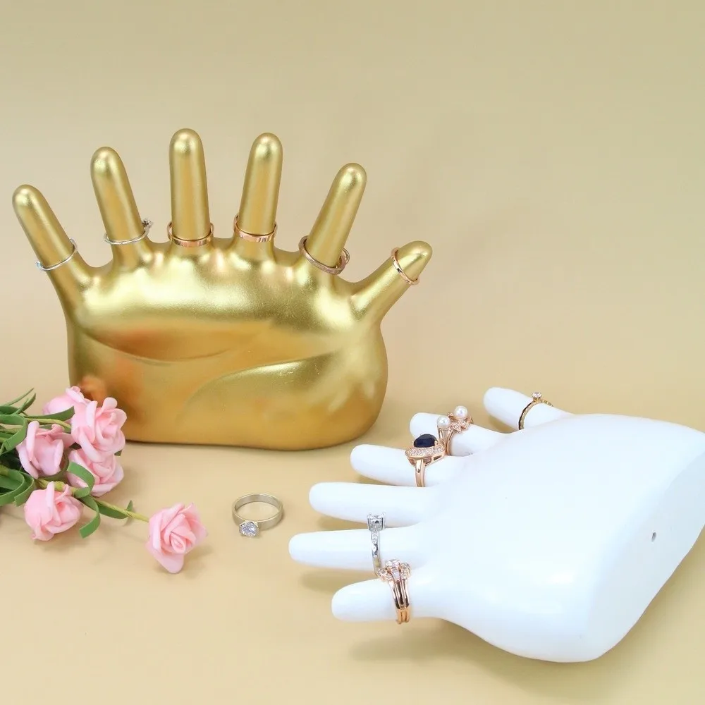 6 أصابع النخيل شكل خواتم حامل خمر الحرف مجوهرات عرض موقف الراتنج ساعة بسيطة المنظم غرفة المعيشة ديكور غرفة نوم