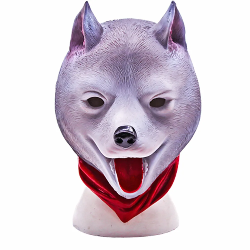 Mardi Gras Masks Resin Dog Masks Animal Head Masks Carnival Werewolf Masks Full Face Cover Cosplay Costume Masquerade Prop